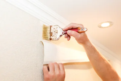 Pose de papier peint à Steinseltz — revêtements muraux et toiles de verre